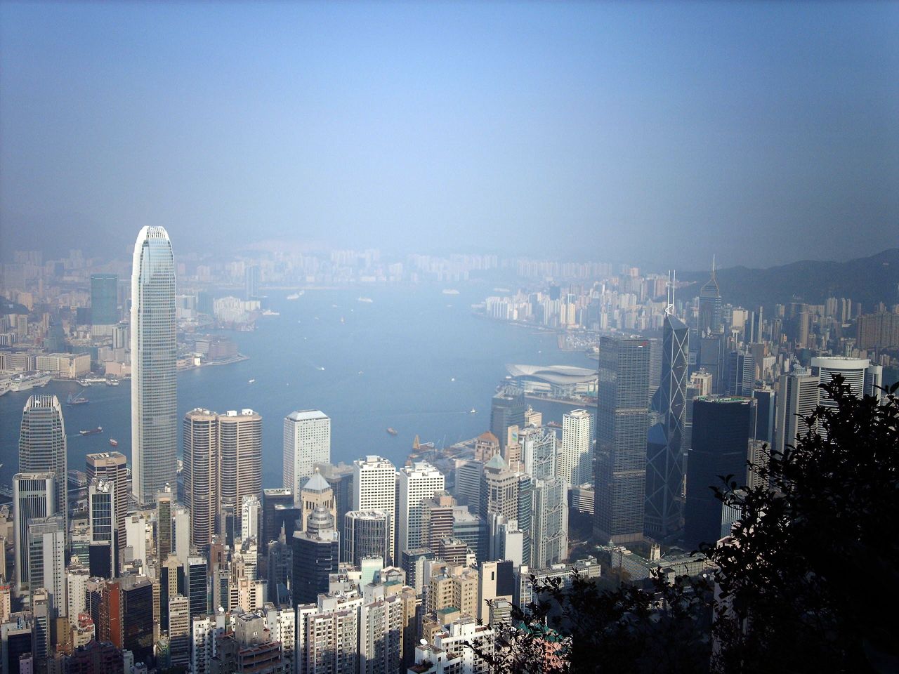 Hong Kong from Victoria Mountain the Peak